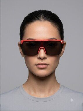 Kits Red Canada Visor Cycling Sunglasses - Unisex